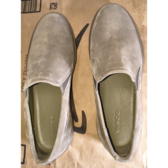 Vince Fletcher Suede Slip-On Shoes Mens Size 9US Brown Casual Sneaker main image 5
